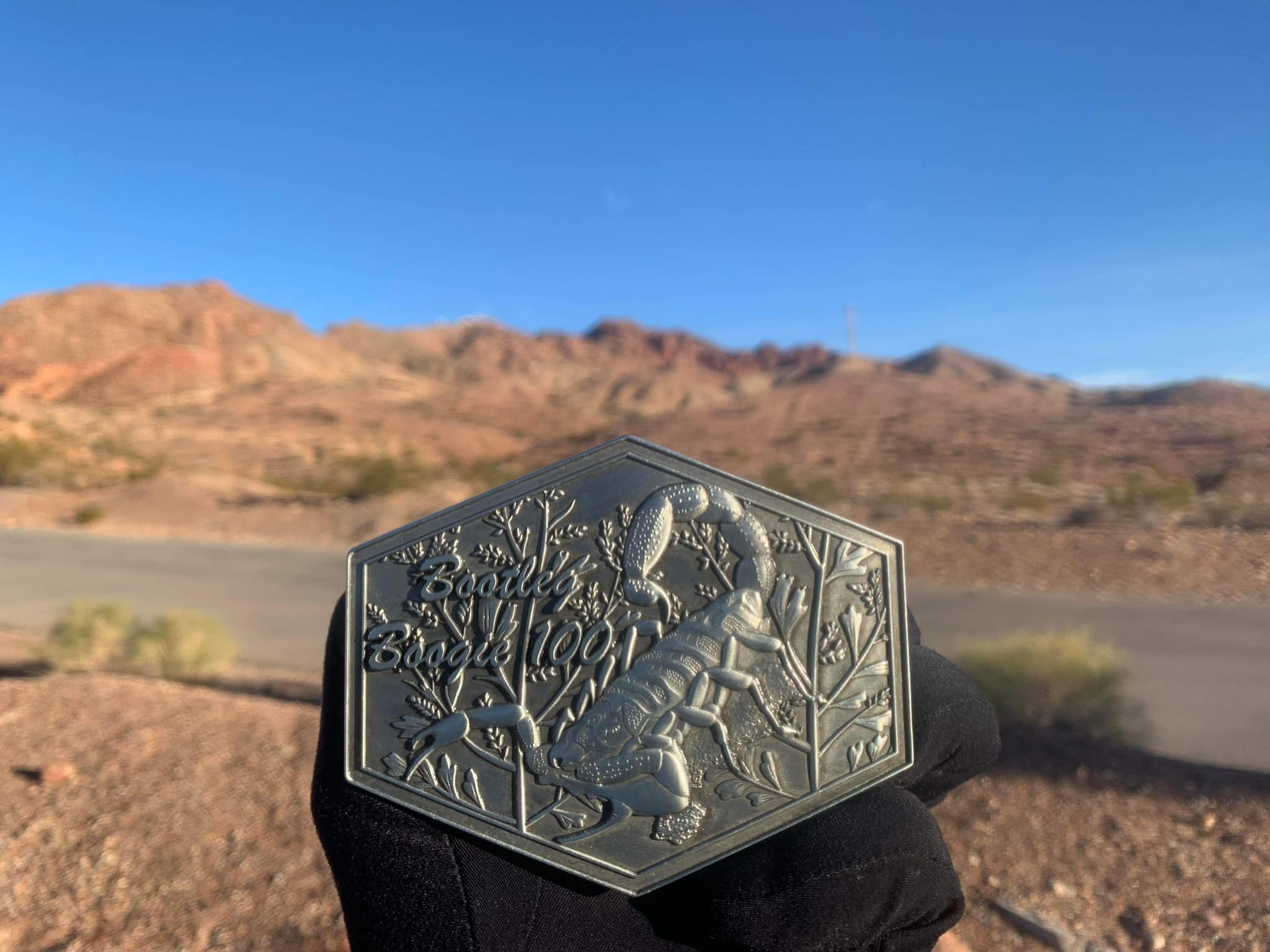 Bootleg Boogie 100 Mile Ultra Marathon Buckle Mojave Desert, Nevada